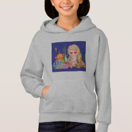 Schöne BRUNET HAIR Meerjungfrau Hoodie