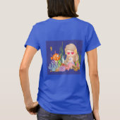 Schöne BRUNET HAIR Meerjungfrau T-Shirt (Rückseite)