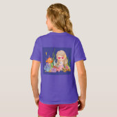 Schöne BRUNET HAIR Meerjungfrau T-Shirt (Schwarz voll)