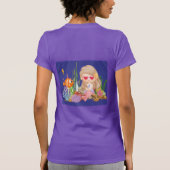 Schöne BRUNET HAIR Meerjungfrau T-Shirt (Rückseite)