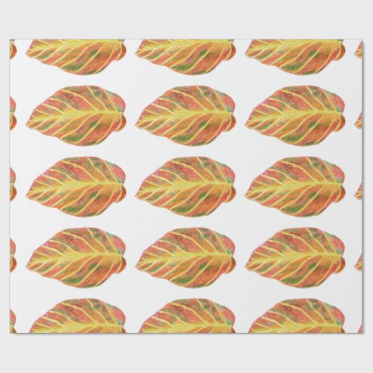 Schöne Buche im Herbst Geschenkpapier (Flach)