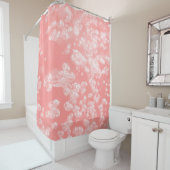 Schöne Buche Luftblase abstrakt hellrosa Pas Duschvorhang (Beispiel)