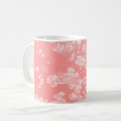 Schöne Buche Luftblase abstrakt hellrosa Pas Kaffeetasse (Vorderseite Links)