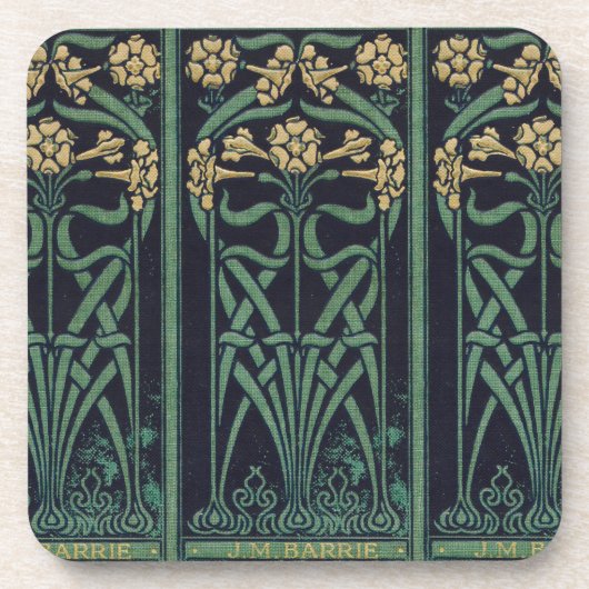 Schöne Buchrücken (J.M. Barrie) Getränkeuntersetzer (Vorderseite)