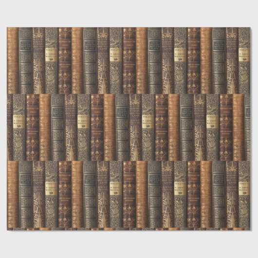 Schöne Buchrücken (Theater) Geschenkpapier (Flach)