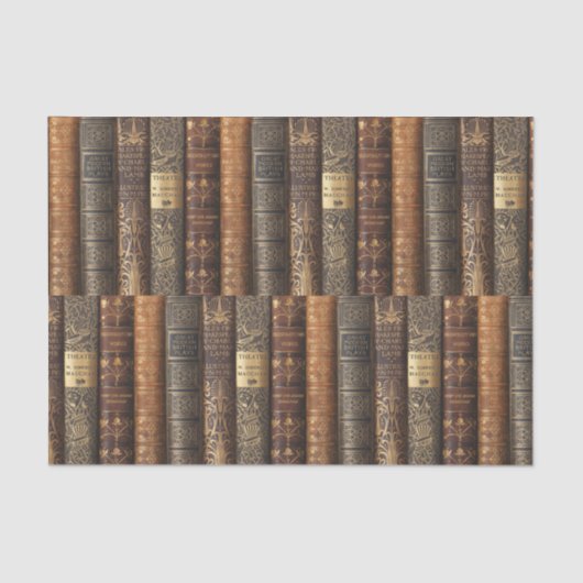 Schöne Buchrücken (Theater) Seidenpapier (Vorderseite)