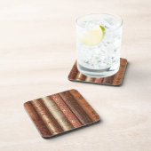 Schöne Buchstäbchen (beige) Getränkeuntersetzer (Rechte Seite)