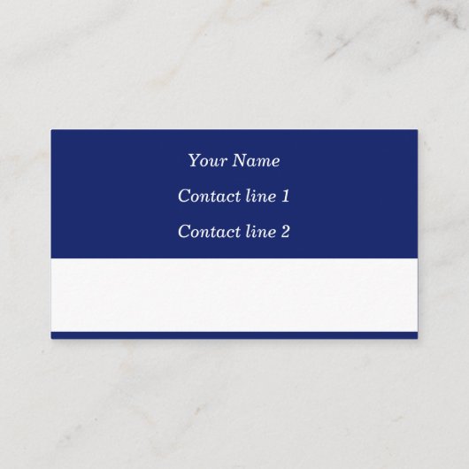 Schöne Buchstäbchen (blau) Calling Card Visitenkarte (Rückseite)