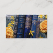 Schöne Buchstäbchen (blau) Calling Card Visitenkarte (Vorderseite)