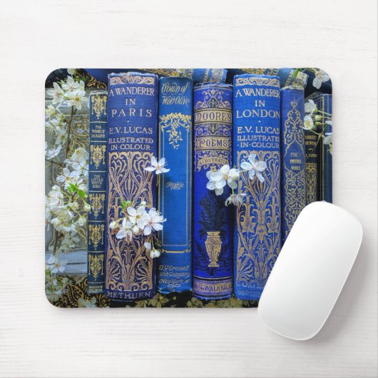 Schöne Buchstäbchen (blau) Mousepad (Mit Mouse)