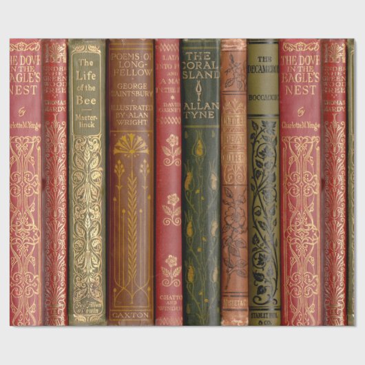 Schöne Buchstäbchen Geschenkpapier (Flach)