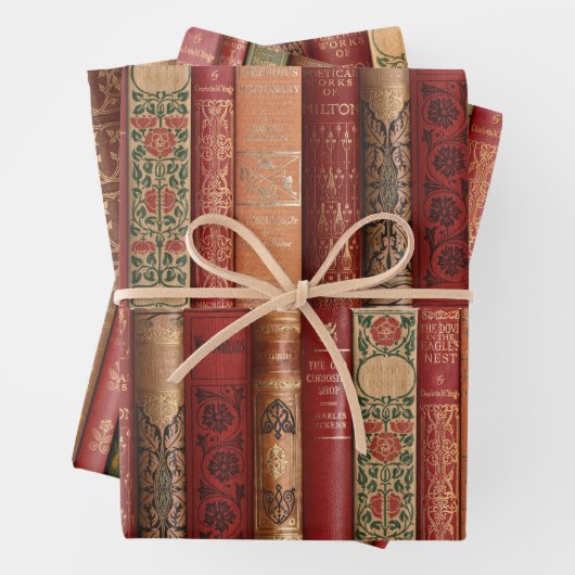 Schöne Buchstäbchen Geschenkpapier Set (Beispiel)