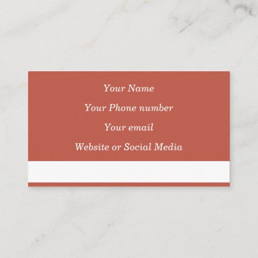 Schöne Buchstäbchen mit Visitenkarte (Rückseite)