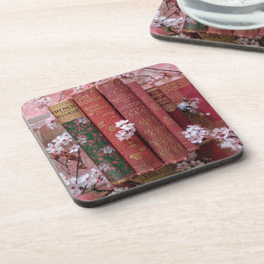 Schöne Buchstäbchen (pink) Getränkeuntersetzer (Linke Seite)