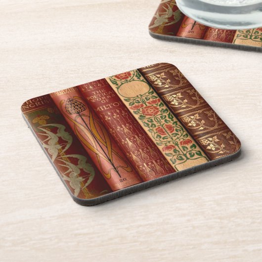 Schöne Buchstäbchen Untersetzer (Linke Seite)