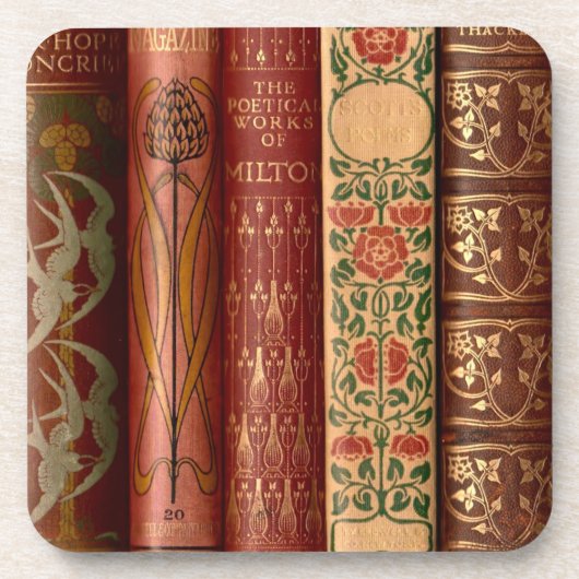 Schöne Buchstäbchen Untersetzer (Vorderseite)