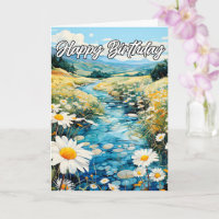 Schöne Bucht im Frühjahr | Happy Birthday