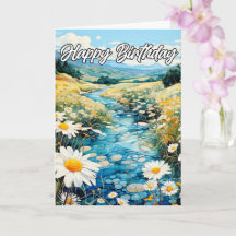 Schöne Bucht im Frühjahr | Happy Birthday