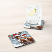 Schöne Buck and Doe Getränkeuntersetzer (Rechte Seite)