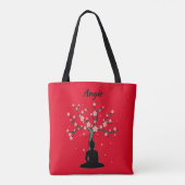 Schöne Buddha-Meditation Tasche (Rückseite)