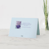 Schöne Budgier-Budgerigars und Gum-Blossom-Karte Karte (Rückseite)