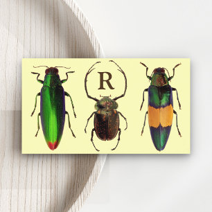 Schöne Bugs   Insekten   Monogramm   Entomologe Visitenkarte