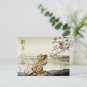 Schöne Bukolische Szene Chines Rat Jahr 2020 Postk Postkarte (Stehend Vorderseite)