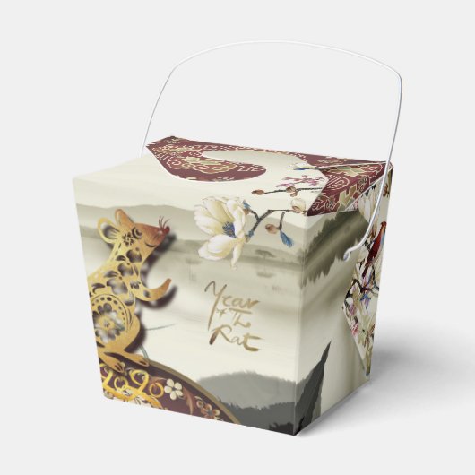 Schöne Bukolische Szene Chines Rat Jahr 2020 TOFB Geschenkschachtel (Vorderseite)