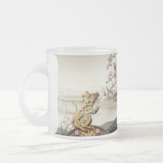 Schöne Bukoliszene Chines Rat Jahr 2020 FG Tasse (Links)