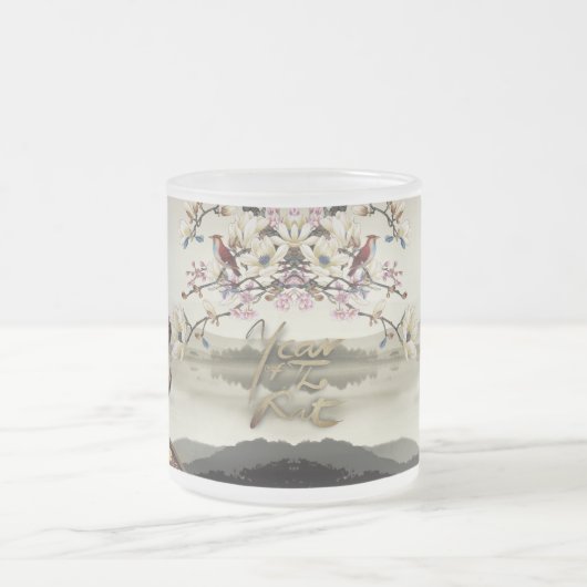 Schöne Bukoliszene Chines Rat Jahr 2020 FG Tasse (Mittel)