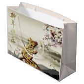 Schöne Bukoliszene Chines Rat Jahr 2020 LGB Große Geschenktüte (Rückseite Schrägansicht)