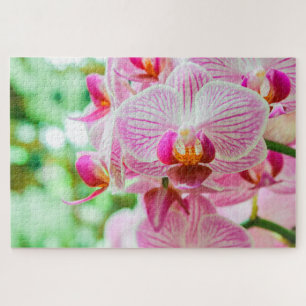 Schöne bunt fuchsia Blume Puzzle