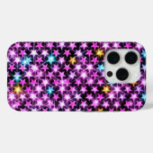 schöne bunt lila glänzende Sterne Case-Mate iPhone Hülle (Rückseite (Horizontal))