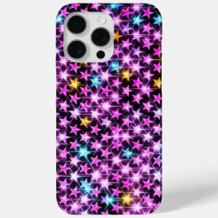 schöne bunt lila glänzende Sterne Case-Mate iPhone Hülle