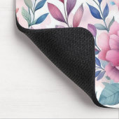 Schöne bunte Blumen nahtloses Muster Mousepad (Ecke)