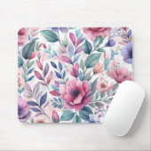 Schöne bunte Blumen nahtloses Muster Mousepad (Mit Mouse)