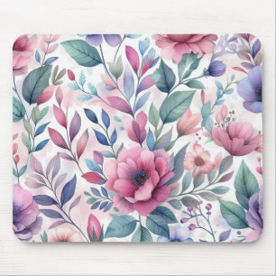 Schöne bunte Blumen nahtloses Muster Mousepad