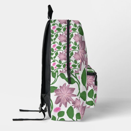 Schöne Bunte Blumige Muster Bedruckter Rucksack (Links)