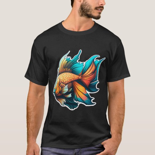 Schöne Bunte Fische T-Shirt (Vorderseite)