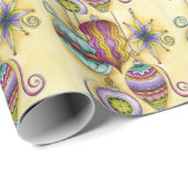 Schöne bunte Glas-Weihnachtsdekorationen Geschenkpapier (Rolleneckpunkt)