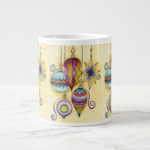 Schöne bunte Glas-Weihnachtsdekorationen Jumbo-Tasse