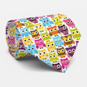 Schöne bunte kundenspezifische Eule Krawatte (Gerollt)