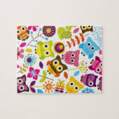 Schöne bunte kundenspezifische Eule Puzzle (Horizontal)
