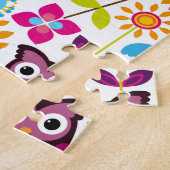 Schöne bunte kundenspezifische Eule Puzzle (Seite)