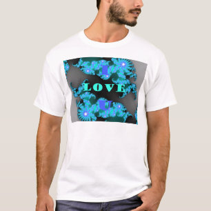 Schöne bunte Liebesuniversum-Vektorgestaltungskuns T-Shirt