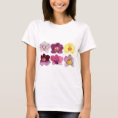 schöne bunte Orchideen T-Shirt (Vorderseite)