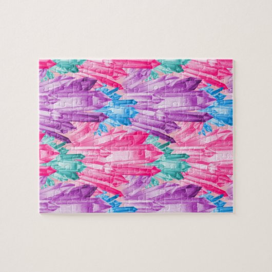 Schöne bunte Pastellkristalle für jugendlich Puzzle (Horizontal)
