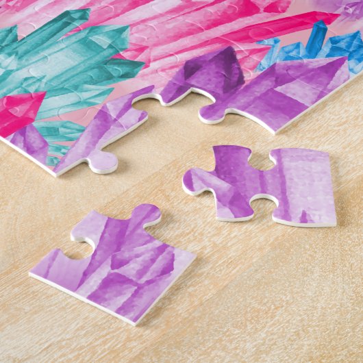 Schöne bunte Pastellkristalle für jugendlich Puzzle (Seite)