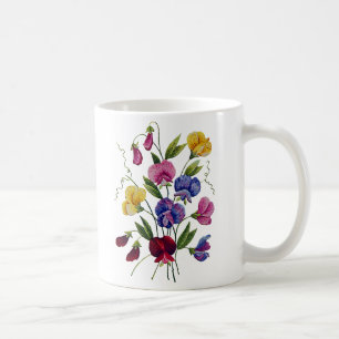 Schöne, bunte Platterbsen Kaffeetasse