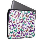 Schöne Bunte Schmetterlinge Muster Laptopschutzhülle (Vorne Rechts)